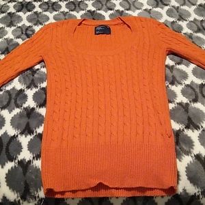 American eagle orange sweater